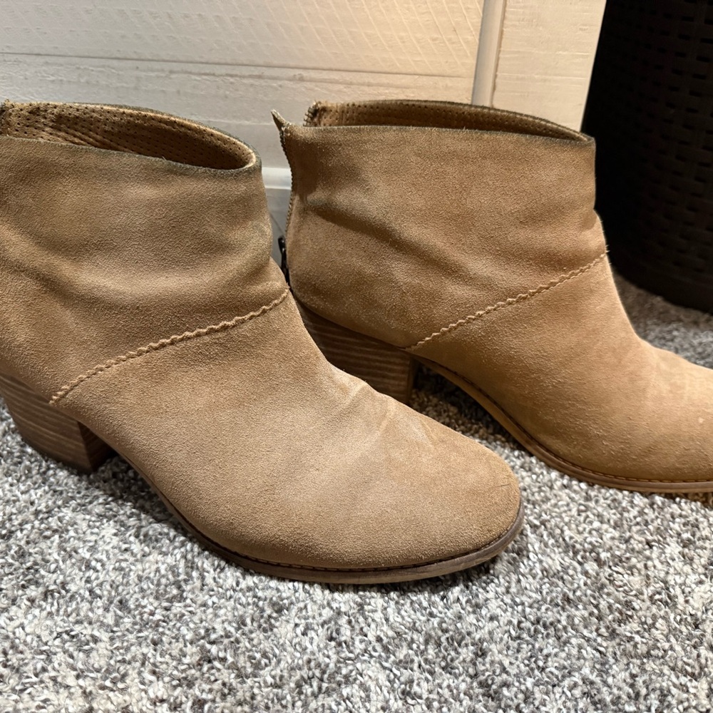 TOMS Brown Suede Shoes